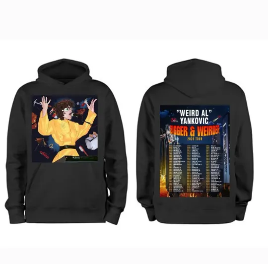 Discover Weird Al Yankovic Bigger & Weirder 2026 Hoodie