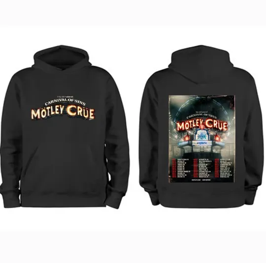 Discover Mötley Crüe - The Return Of Carnival Of Sins Tour 2026 Hoodie