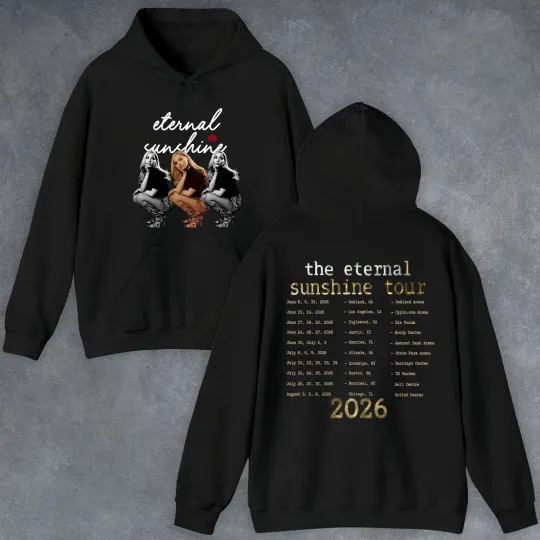 Ariana Eternal Sunshine Tour 2026 Double Sided Hoodie