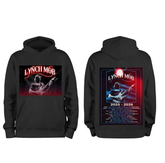 Lynch Mob Band 2025 2026 Tour Hoodie