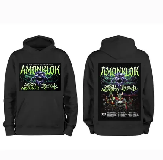 Amon Amarth And Dethklok Amonklok Conquest Tour North America Hoodie