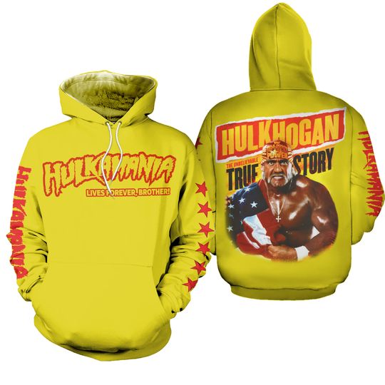 Hulk Hogan 2025 3D Hoodie, Unisex