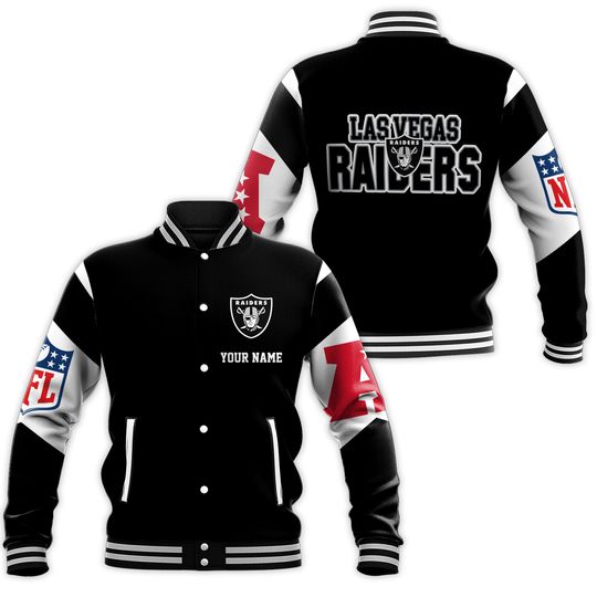 Las Vegas Raiders National Football Conference Unisex Baseball Jacket