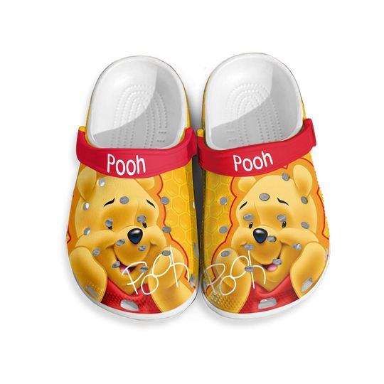 Pooh Shoes, Pooh Sandals, Pooh Slippers, Pooh Gift, Winnie The Pooh Shoes, Disney Pooh Sandals, Winnie The Pooh Sandals, Pooh Bear Shoe