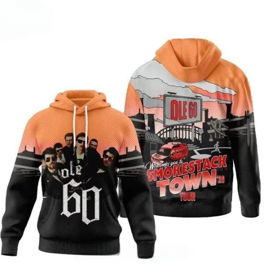 Discover Ole 60 Smokestack Town 2026 Tour Hoodie