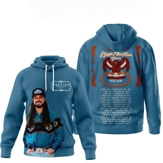 Discover Ian Munsick The Eagle Flies Free Tour 2026 Hoodie