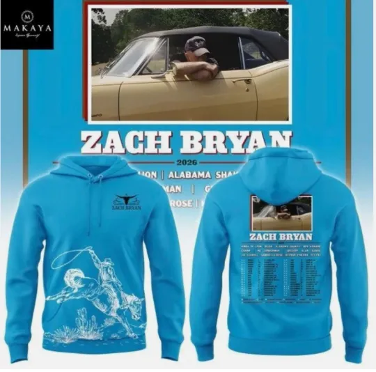 Discover Ready For Heaven Tour 2026 3D Hoodie Unisex Concert Style Zach Bry