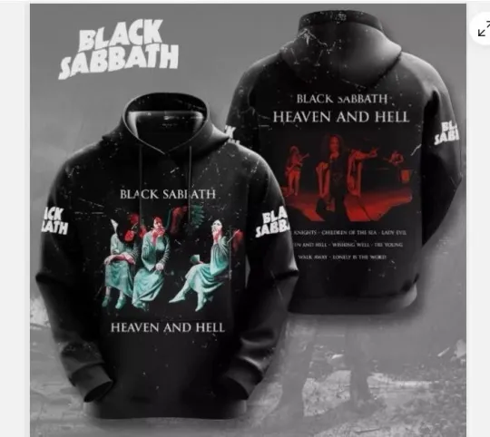 Bg Black Sabbath Heaven And Hell 3D Hoodie 3d - all printed  hot 2025