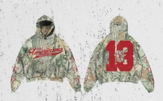 MGK Lost Americana Tour Merch Thirteen Camo All Over Print Hoodie 3D