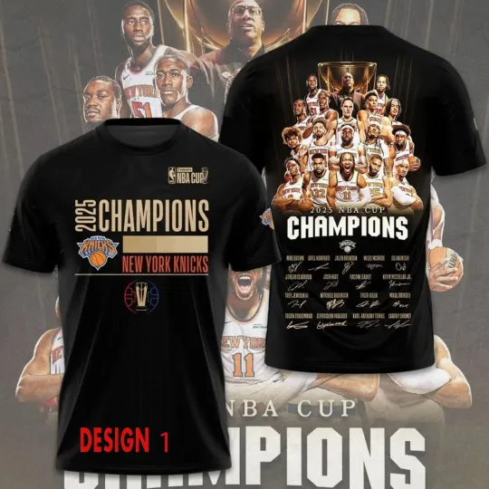 Discover HOT SALE! New York Knicks 2025 Basketball Cup Champions Both Sides Fan Look