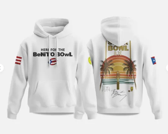 Discover Bowl Lx Here For The Benito Bowl 2025 2026 3D Hoodie