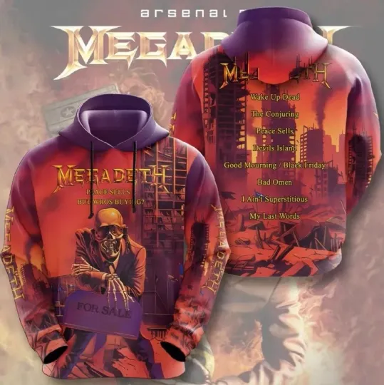 Megadeth Peace Sells But Whos Buying 3D Print Hoodie