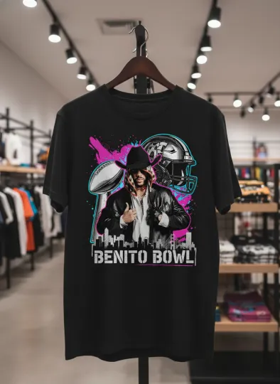 Discover The Benito Bowl Bad Bunny Super Bowl 2026 Football T-Shirt