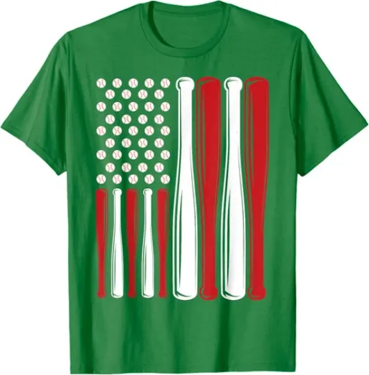 Discover American Flag Baseball Team Gift Cute Present Love T-Shirt