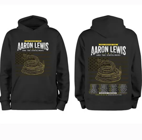 Discover Aaron Lewis The 2026 American Tour Hoodie/ T shirt 2 side