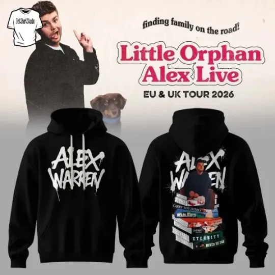 Discover Alex Warren Little Orphan Alex Live 2026 Tour Edition Hoodie