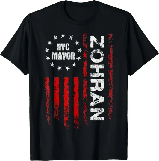 Discover Zohran Mamdani NYC Mayor Candidate with US Flag T-Shirt