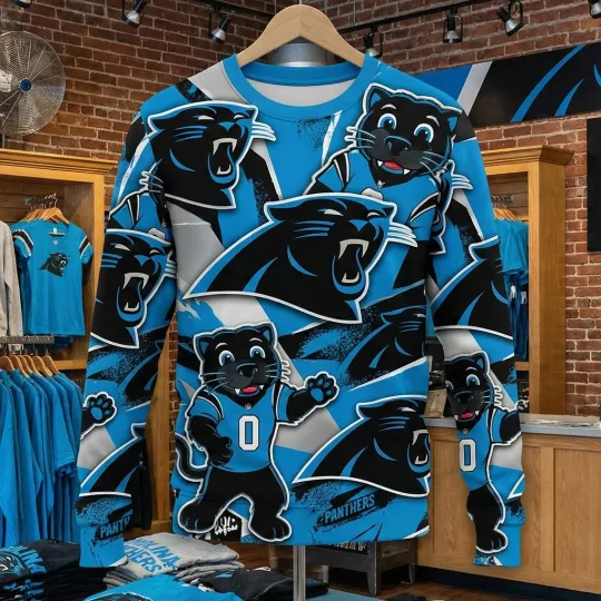 Carolina Panthers Football Team Sweatshirt Men Women 3D Sweaters