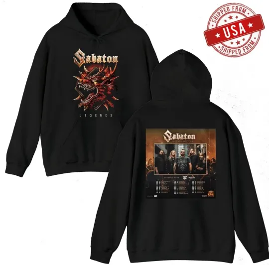 Discover SABATON Legends on Tour 2026 North American Hoodie