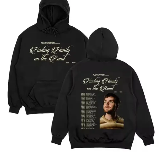 Discover Alex Warren Finding Family on The Road 2026 Tour Hoodie Or T-shirt