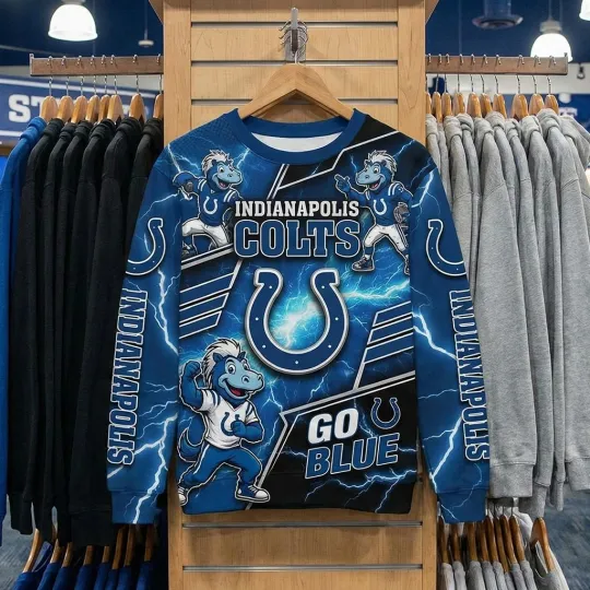 Colts Team Indianapolis Football Sweatshirt for Fans