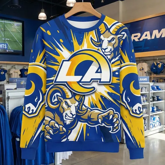 Discover Ramss Team Los Angeles Football Sweatshirt for Fans