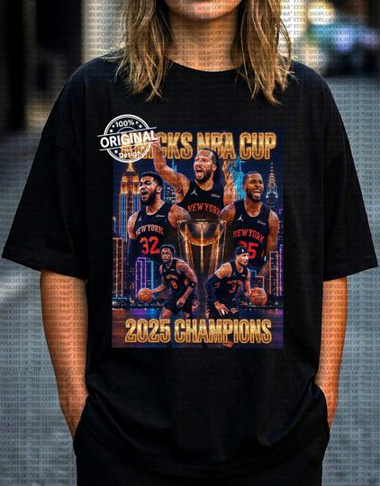 Discover Collectible NY Knicks 2025 NBA Cup Champions  Knicks Nation Forever Celebrate the Win Victory in Vegas Knicks Fan Cup Championship Shirt