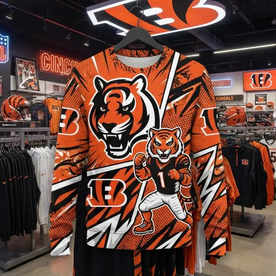 Discover Bengalss Cincinnati Football Team 3D Sweater Sweatshirt Unisex Gift