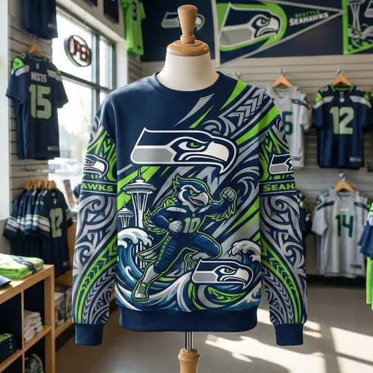 Discover Seahawkss Team Seattle Football Team Sweatshirt, Gift For Fan, Lot S-5XL