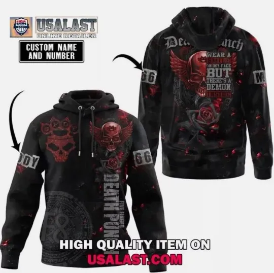 Hot Five Finger Death Punch 3D Printed Hoodie Gift For Christmas