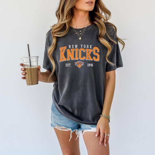 Discover Vintage 90s New York Knicks Shirt, Crewneck New York Knicks Sweatshirt, Hoodie Retro For Women And Men Basketball Christmas