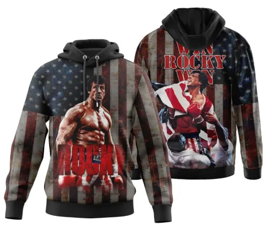 Rocky Win Rocky Win 2024 Sylvester Stallone Hoodie 3D