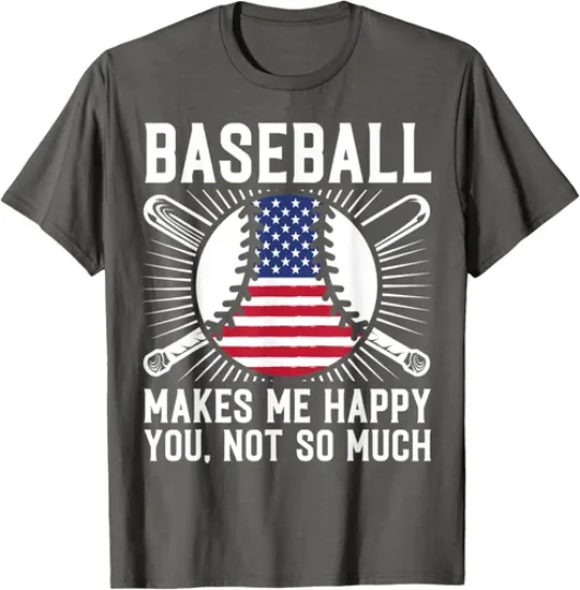 Discover American Flag Baseball Team Gift Cute Sport T-Shirt