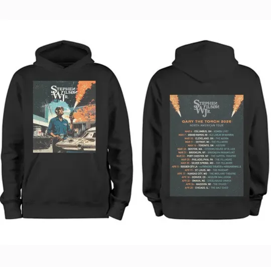 Discover Stephen Wilson Jr Gary The Torch 2026 North American Tour Hoodie