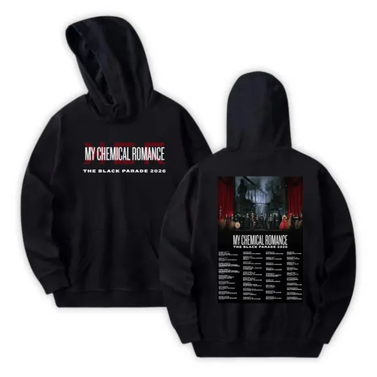 My Chemical Romance Tour 2026 Double Sided Hoodie