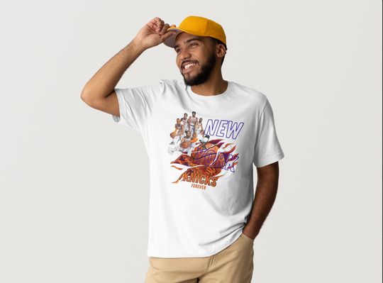 Discover New York Knicks Basketball Fan T-Shirt | Vintage Style NY Tee | Unisex Graphic Shirt