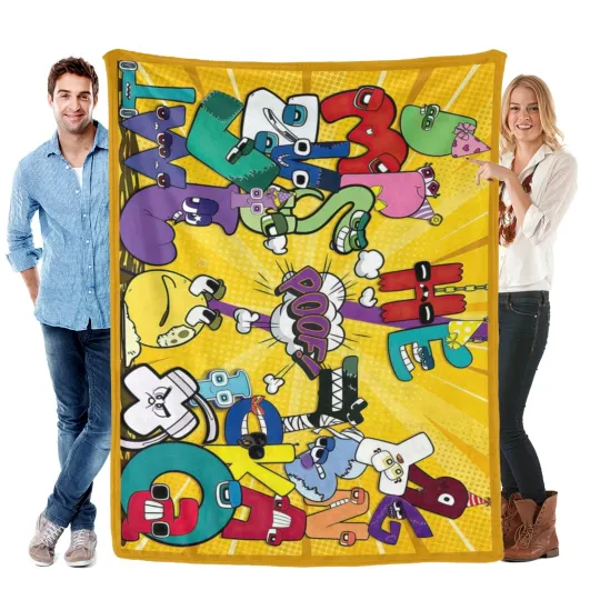 Discover Alphabet Lore Fleece Blanket for Bed and Sofa Cozy Lightweight