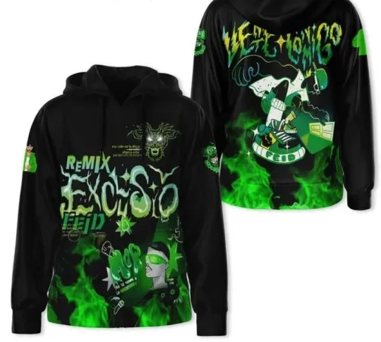 Discover Fei-d Ferx-xo Remix Exclusive No Contigo Hoodie