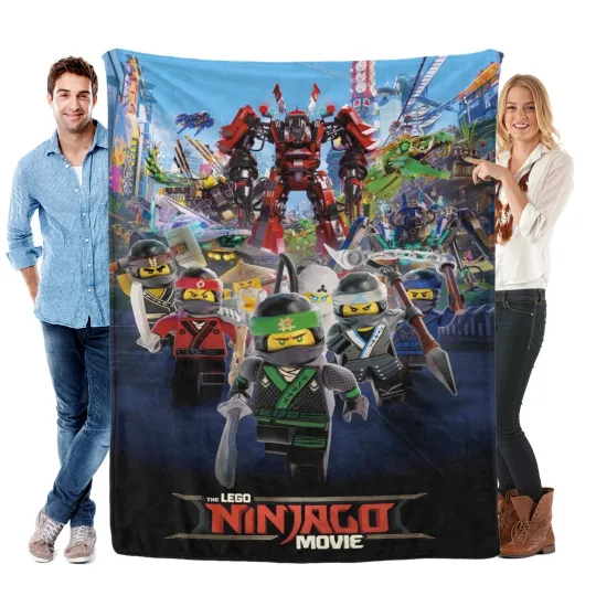 Discover Ninjago Fleece Blanket for Bed and Sofa, Cozy Lightweight Throw