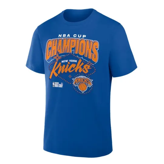 Discover New York Knicks 2025 Cup Champions T-Shirt Locker Room Gift For Fans