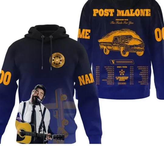 Post Malone With The Fools For You Personalized Hoodie