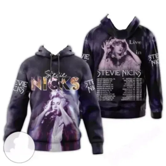 Discover Stevie Nicks Live In Concert Tour hoodie 3D, gift fans