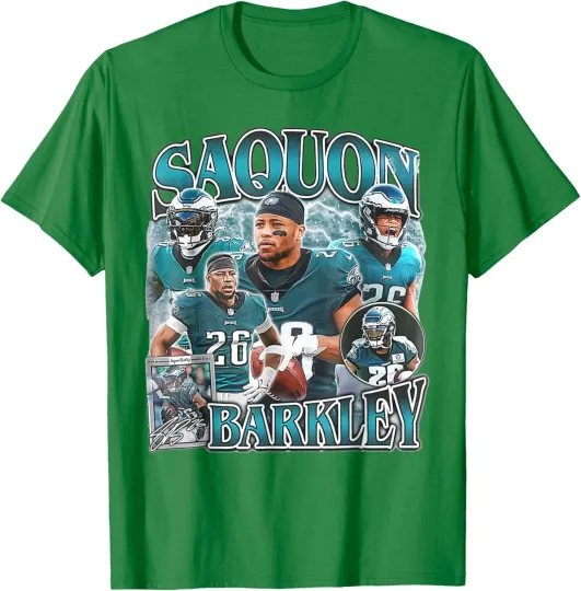 Discover Saquon Fan Eagles Vintage Barkley Design 90S T-Shirt