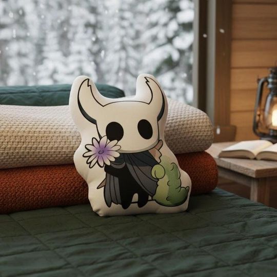 Hollow Knight Pillow, The Knight Decorative Cushion, Hollow Knight Game Pillow