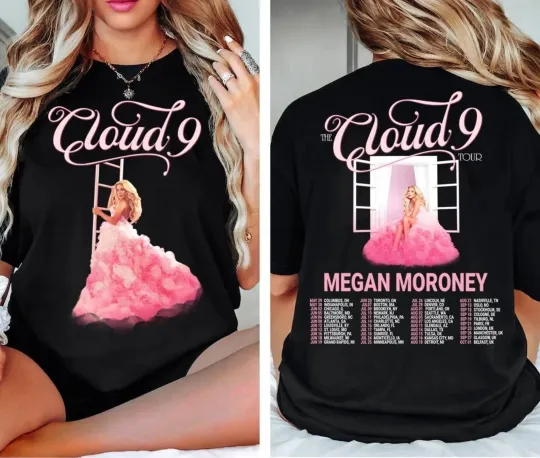 Discover Megan Moroney The Cloud 9 Tour 2026 Hoodie Or T shirt