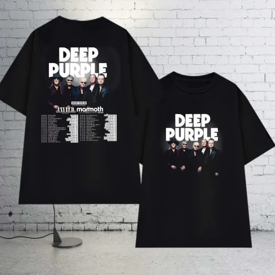 Deep Purple World Tour 2026 Rock Band Fan Gifts Unisex T-Shirt