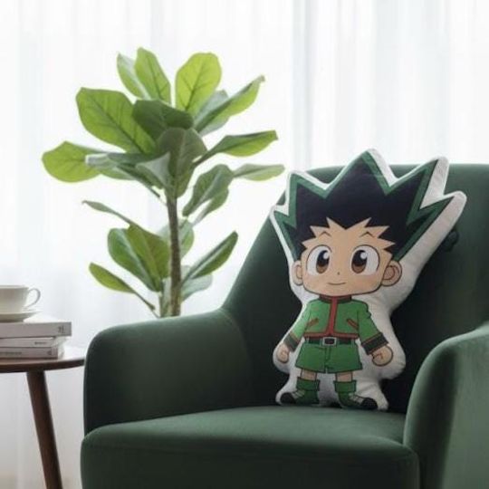Discover Gon Freecss Pillow, xHunter Anime Cushion, Gon Chibi Pillow