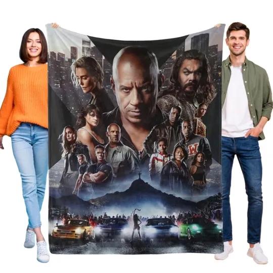 Discover Fast & Furious Fleece Throw Blanket for Sofa, Bed, Couch, Office