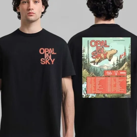 Discover HOT!!Opal In Sky Across The Pond Tour 2026 Schedule Dates Two Sided T-Shirt