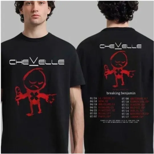 Chevelle World Tour 2026 Schedule Dates Two Sided T-Shirt